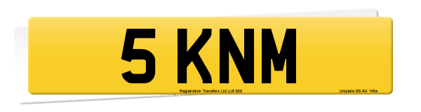 Registration number 5 KNM